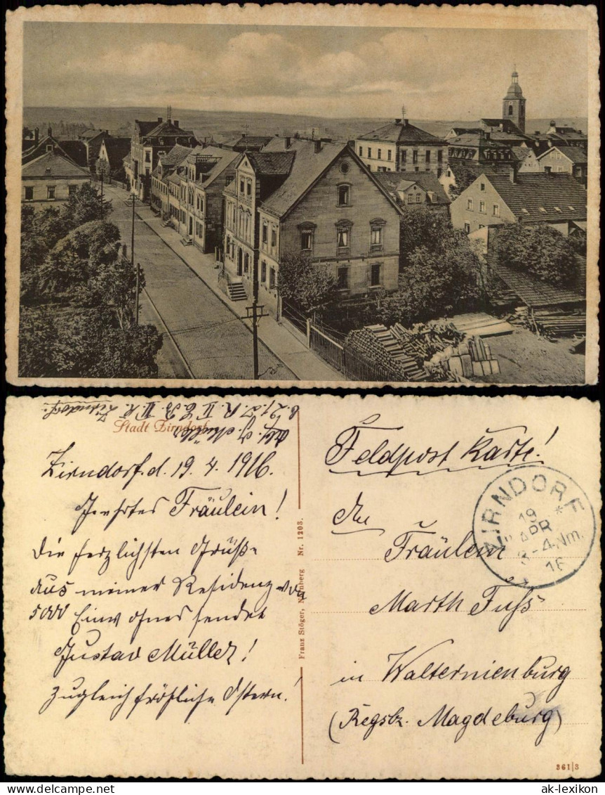 Ansichtskarte Zirndorf Straßenpartie 1916