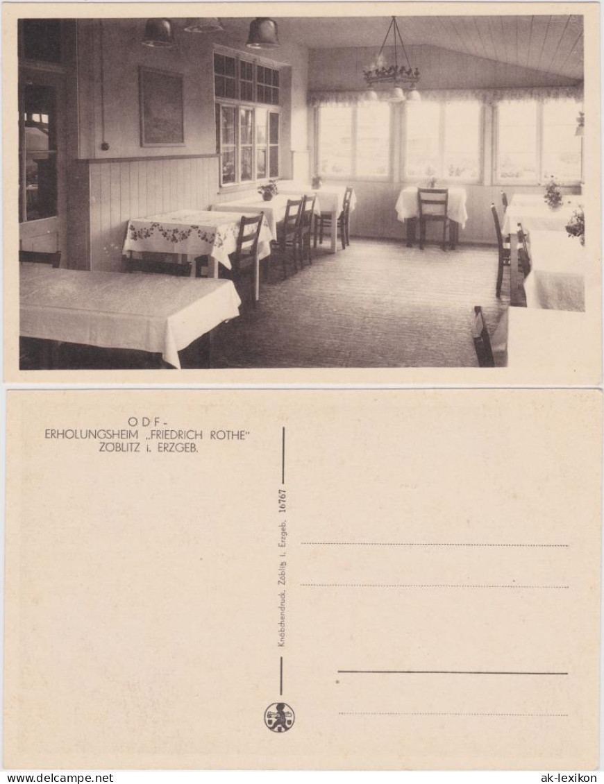 Ansichtskarte Zöblitz ODF - Erholungsheim "Friedrich Rothe" - Innen