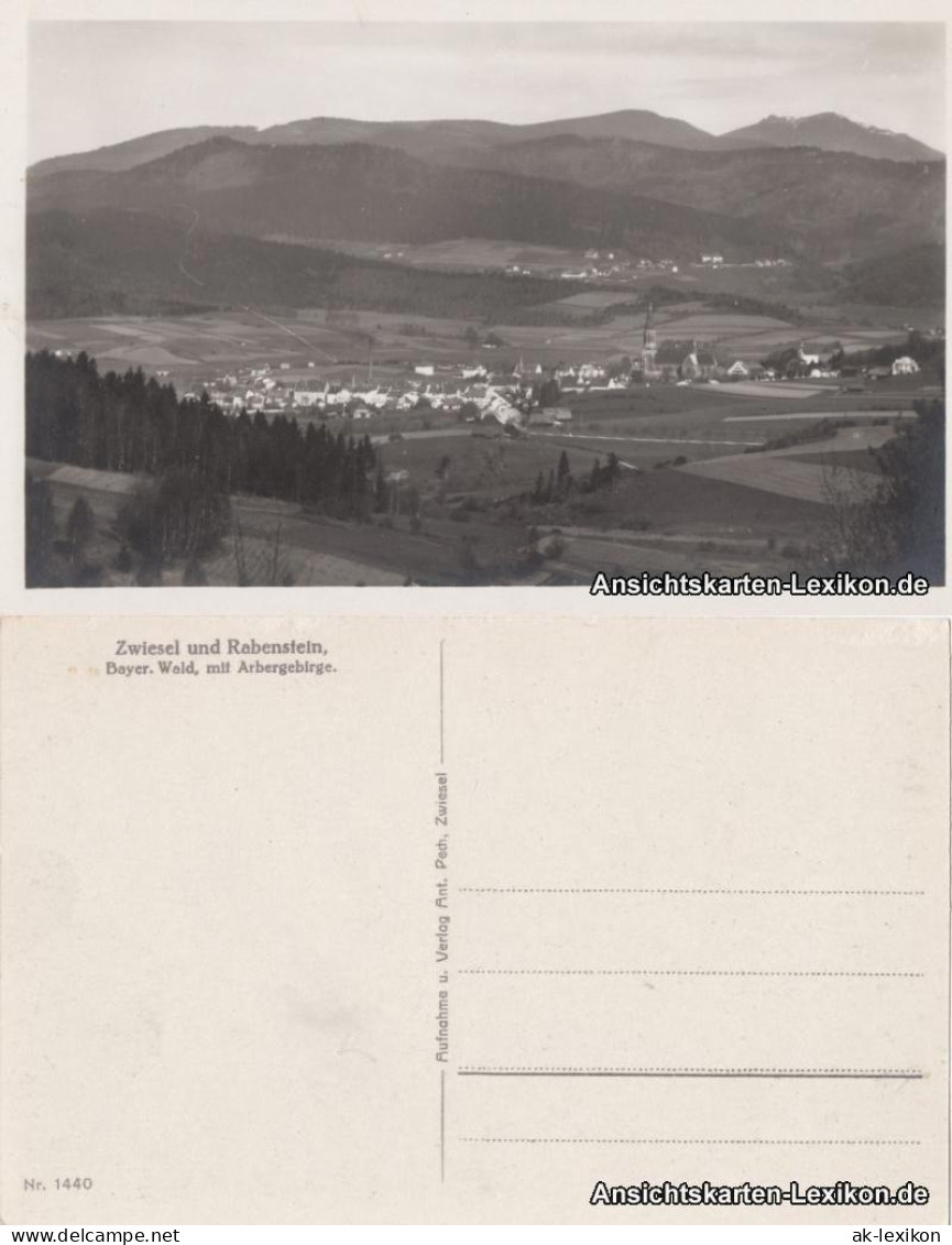 Ansichtskarte Zwiesel Zwiesel und Rabenstein 1936