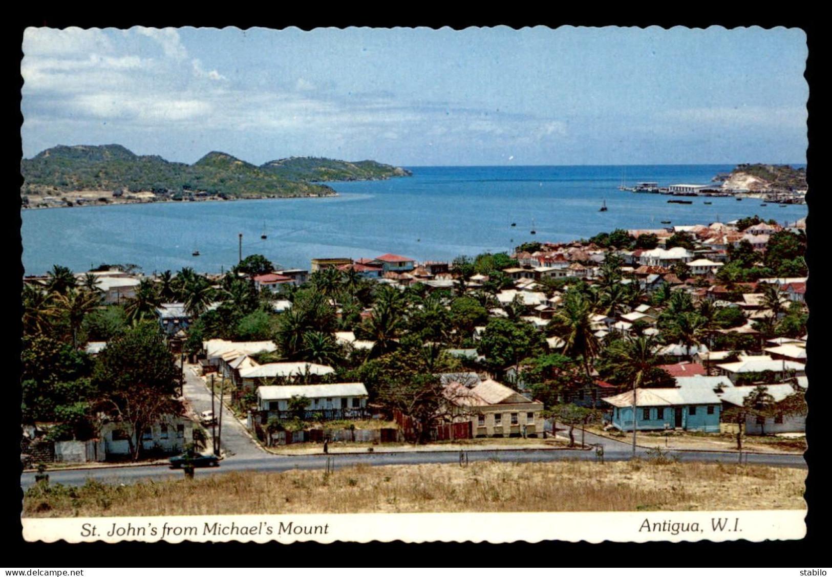 ANTIGUA & BARBUDA - ST JOHN'S FROM MICHAEL'S MOUNT