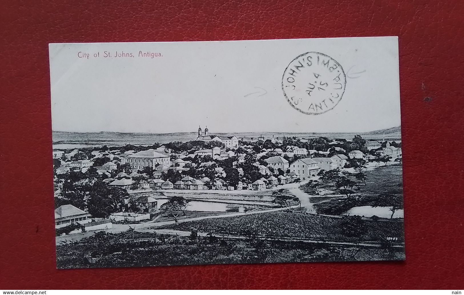 ANTIGUA - " CITY OF ST JOHNS - ANTIGUA " - - -  RARE - - -