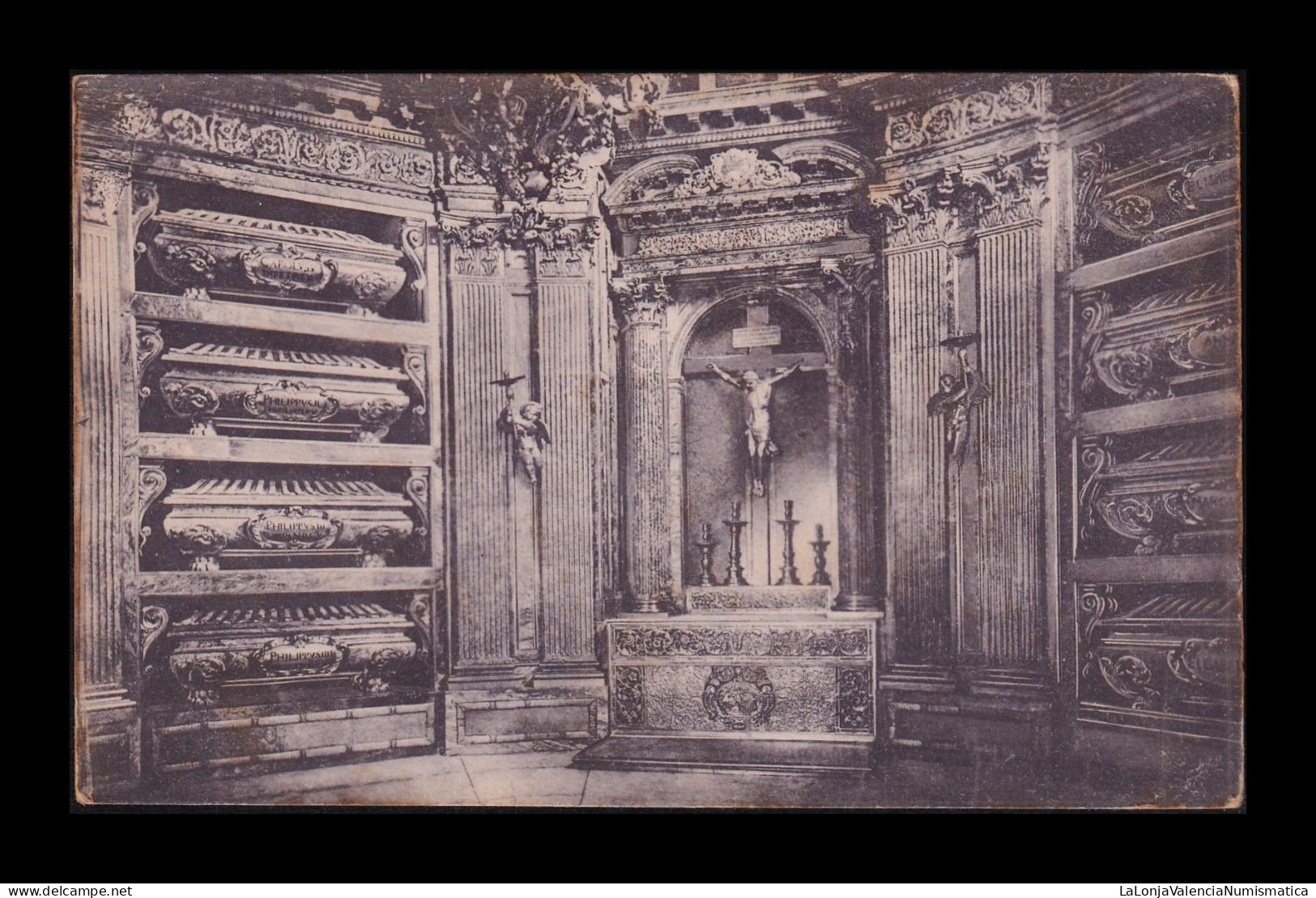 Antigua Postal El Escorial Panteón de Reyes