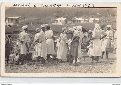 Haiti - KENSCOFF - Market, year 1933 - PHOTOGRAPH - Publ. unknown