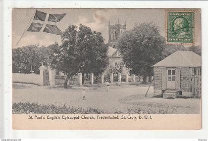 CP ANTILLES St Paul English Episcopal Church FREDERIKSTED ST CROIX D.W.I