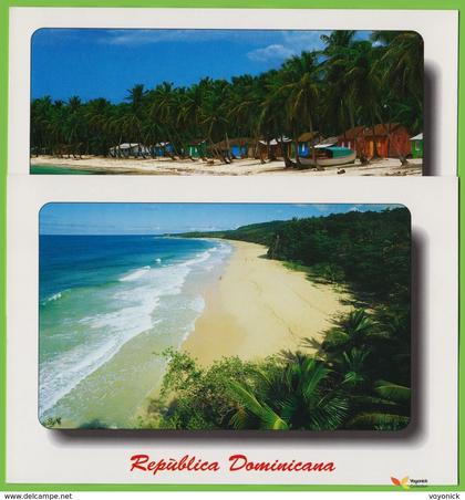voyo  DOMINICAN REPUBLIC  - PLAYA DOMINICANA - Beach - Two Postacards MINT 1990s