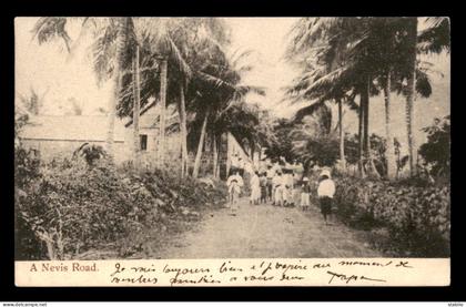 ANTILLES - SAINT CHRISTOPHE ET NIEVES - NEVIS ROAD - TIMBRE ET CACHET