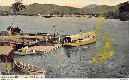 Saint Lucia - Landing big guns - Publ. Clarcke & Co. 16