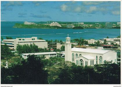 CPSM Iles Mariannes-Guam-Agana Bay-Timbre-RARE   L4805