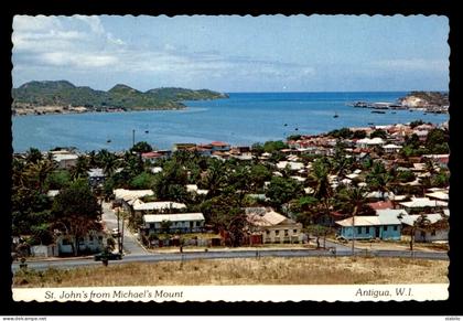 ANTIGUA & BARBUDA - ST JOHN'S FROM MICHAEL'S MOUNT