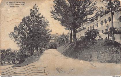 Bermuda - HAMILTON - Entrance driveway to Hotel Hamilton - Publ. J. H. Bradley & Cp.
