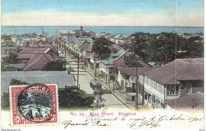 Carte POSTALE  Ancienne  de JAMAIQUE - KINGSTON, King Street