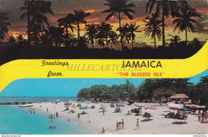JAMAICA - Greetings from "the Blessed Isle" 1966 Views