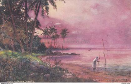 JAMAICA - Port Morant, Wide Wide World, Tuck Oilette Postcard