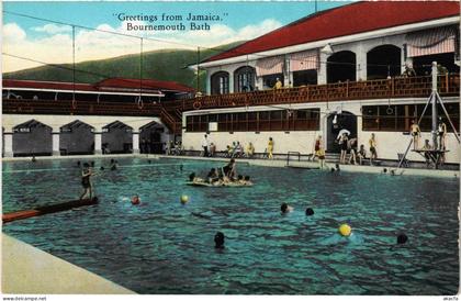 PC JAMAICA GREETINGS FROM JAMAICA, BOURNEMOUTH BATH (a79402)