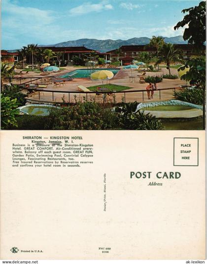Postcard Kingston SHERATON KINGSTON HOTEL Jamaica W.I. Karibik 1965