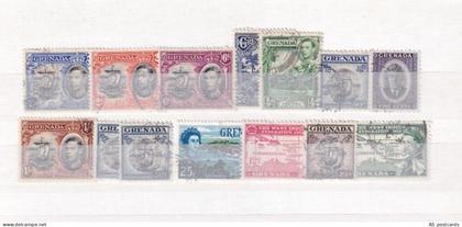 SA15g Grenada selection of used stamps