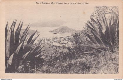 VIRGIN ISLANDS - St. Thomas, the Town seen from the Hills 1928