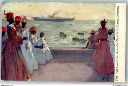 10695477 - sign. Oilette Tuck und Sons The West Indies Serie I Nr. 7047 Roseau Royal Mail Steamer