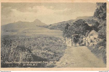 CPA ANTILLES / St KITTS / MOUNT MISERY FROM OLD ROAD