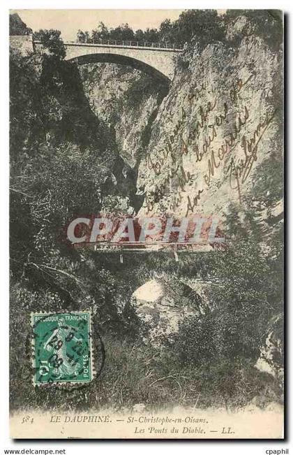 CPA Le Dauphine St Christophe en Oisans Les Ponts du Diable