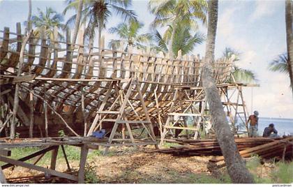Saint Vincent - BEQUIA ISLAND - Building a schooner - Publ. Bequia Bookshop