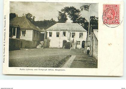 SAINT-VINCENT - Public Library and Telegraph Office - Kingstown