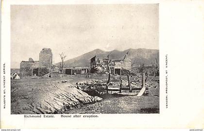 Saint-Vincent - Richmond Estate, House after eruption - Publ. Wilson