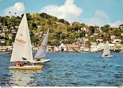 Antilles - Grenade - Grenada - Small boats race in the scenic harbour year round in St. George's - CPM - Voir Scans Rect