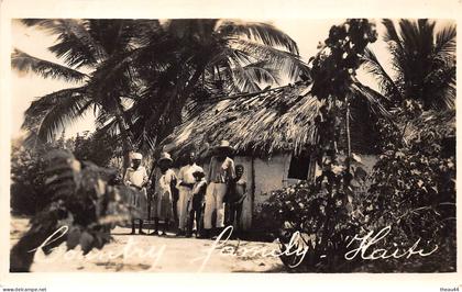¤¤  -  HAÏTI    -   Carte-Photo    -    Country Family    -   ¤¤