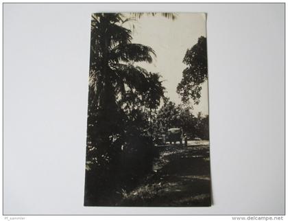 Postcard 1935 Haiti. Nature et Civilisation. Port au Prince. Old car in the nature / oldtimer im Urwald.
