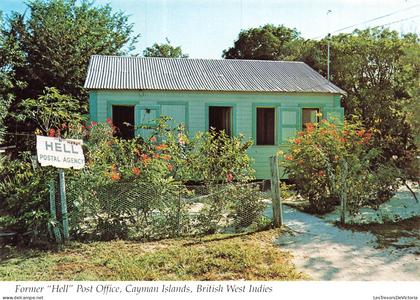 ANTILLES - Cayman Islands - Former Hell Post Office - Ancien bureau de poste de Hell - Panneau - Fleurs - Carte postale