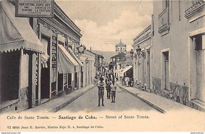 Cuba - SANTIAGO DE CUBA - Calle de Santo Tomas - Peluqueria - Ed. Juan E. Ravelo