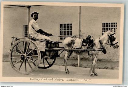 13512044 - Esel Eselkarre Eingeborener Barbados