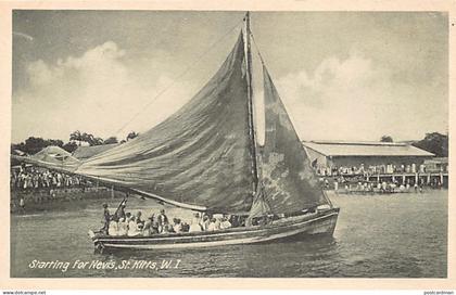 Saint-Kitts - Local boat starring fro Nevis - Publ. A. Moure Losada 113a