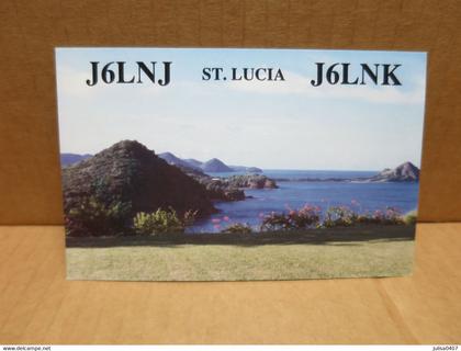 SAINTE LUCIE carte radio amateur