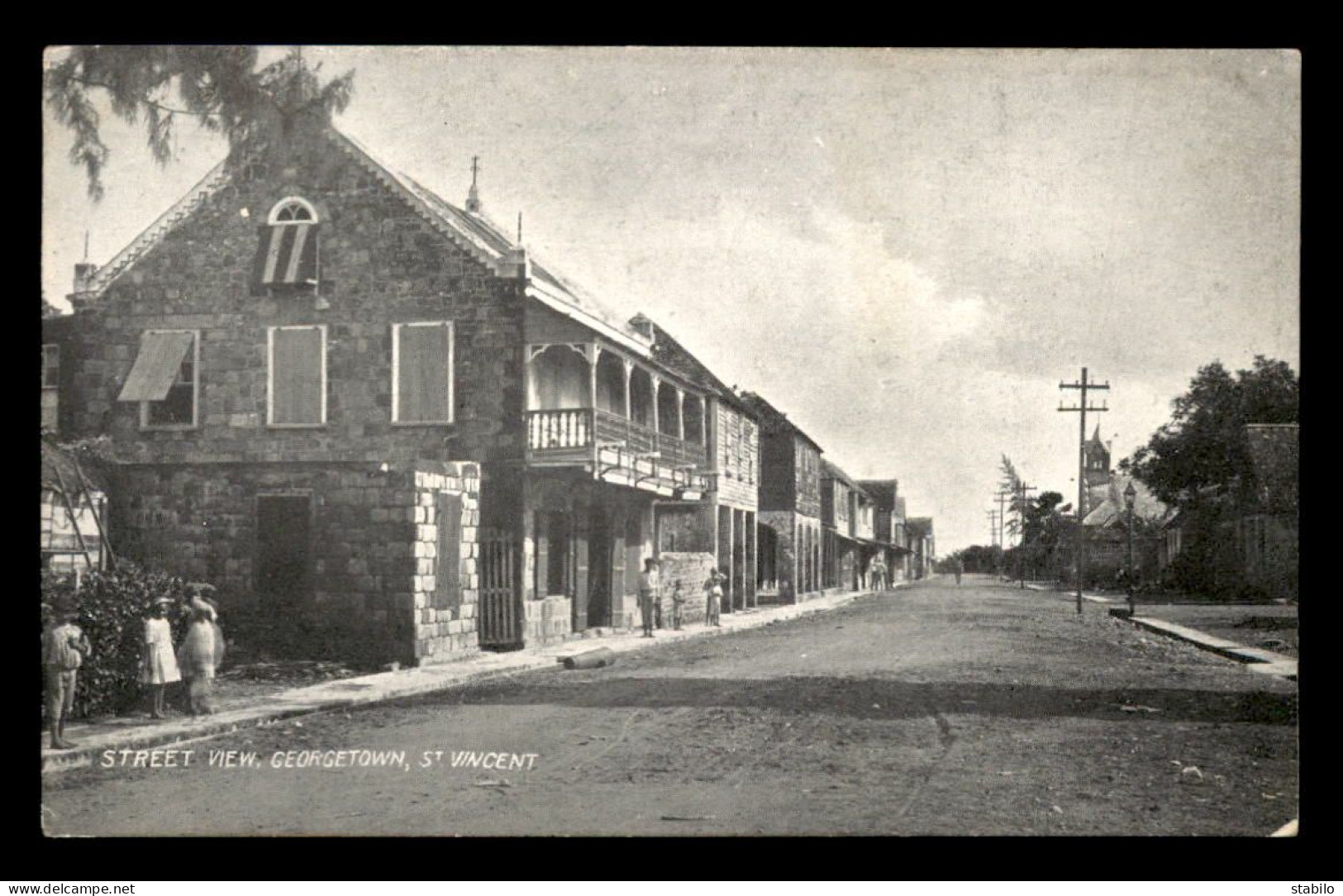 ANTILLES - ST-VINCENT ET LES GRENADINES - STREET VIEW GEORGETOWN ST VINCENT