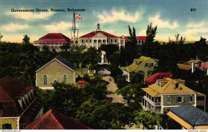 Bahamas, Government House, Nassau, um 1920