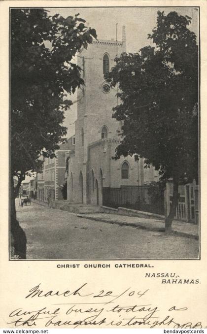 bahamas, NASSAU, Christ Church Cathedral (1904) Postcard