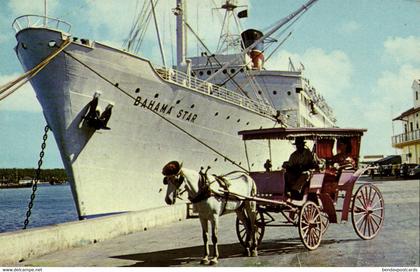 bahamas, NASSAU, Eastern Steamship Lines Steamer Bahama Star (1966) Postcard