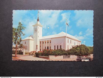 Foto AK 1970 Übersee Bermuda The City Hall of Hamilton Capital of Bermuda Stp. Come to Bermuda The Isles of Beauty