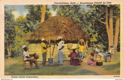 Haiti - Rustic coffee preparation - Publ. Paul Couba