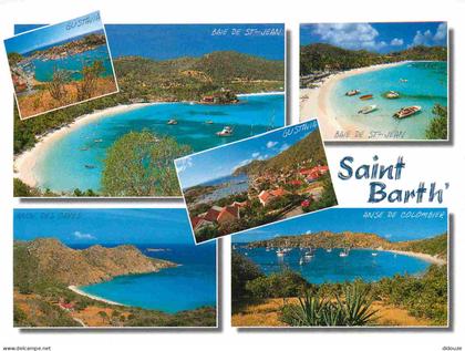 Carte Postale - Saint-Barthélemy - Gustavia - Multivues - Baie de st-jean Anse des cayes Anse de colombier - CPM - Voir