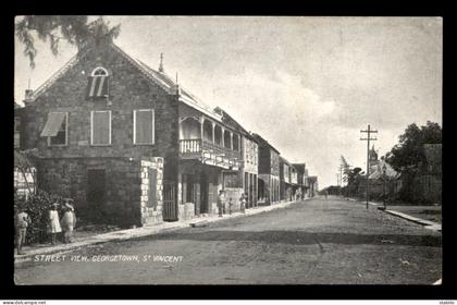 ANTILLES - ST-VINCENT ET LES GRENADINES - STREET VIEW GEORGETOWN ST VINCENT