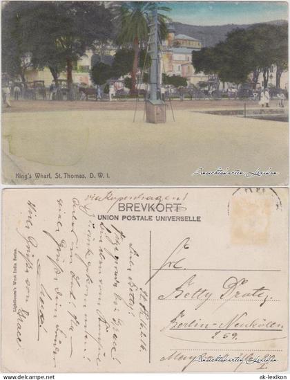 Postcard St. Thomas King's Wharf 1914