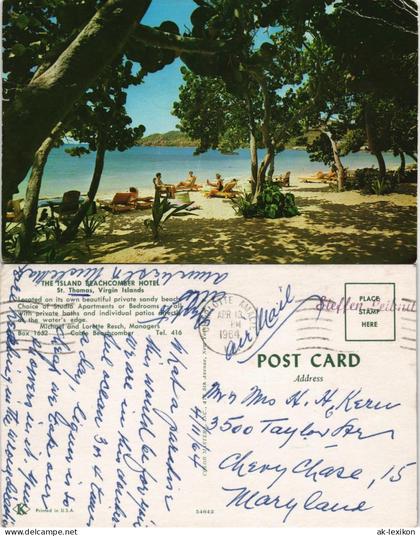 St. Thomas Sankt Thomas ISLAND BEACHCOMBER HOTEL Karibik Caribean Sea 1964
