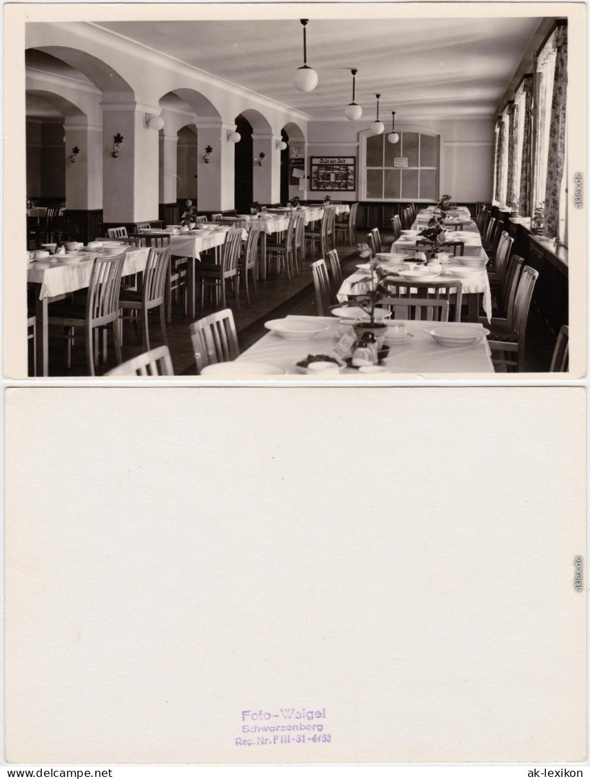 Antonshöhe Breitenbrunn (Erzgebirge) Kneipp-Sanatorium Speisesaal 1955