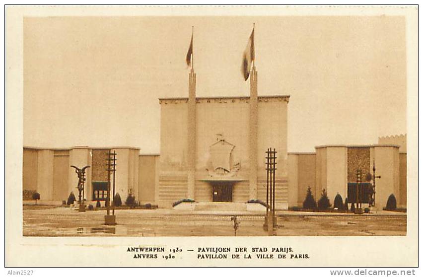 ANTWERPEN - 1930 - Paviljoen der Stad Parijs (Géo M. Potié, seul éditeur autorisé)