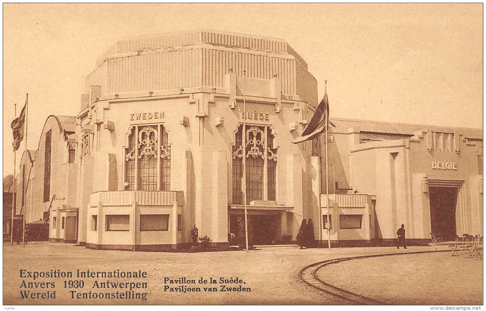 ANTWERPEN - Wereld Tentoonstelling 1930 - Paviljoen van Zweden