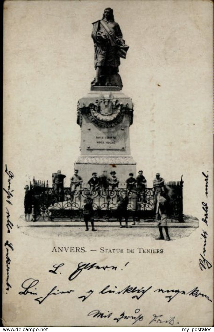 Anvers Antwerpen Anvers Statue Teniers