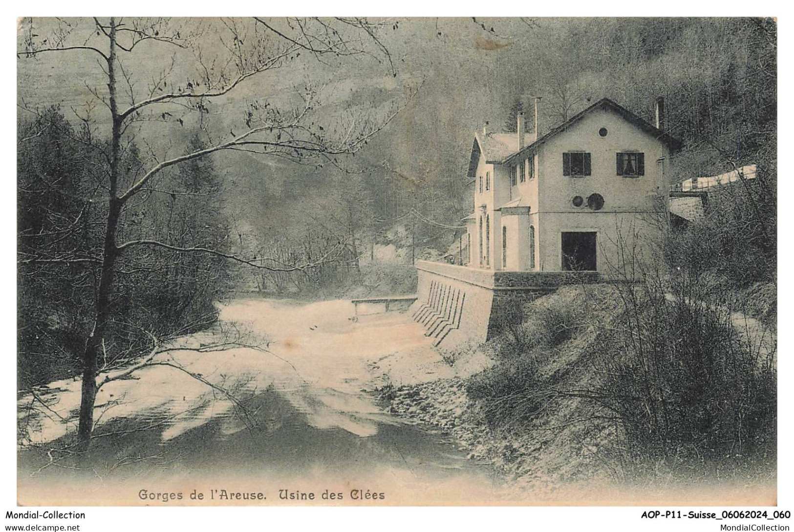 AOPP11-0749-SUISSE - GOGES DE L'AREUSE - Usine des clees